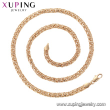 44756 moda no stone18K chapado en oro collar de cadena xuping joyas